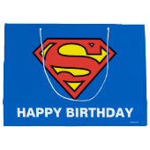 DC-strips | Superman | Klassieke Logo Large Cadeautasje (Achterkant)