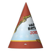 DC-strips | Woeddag Wonder Woman Feesthoedjes (Links)