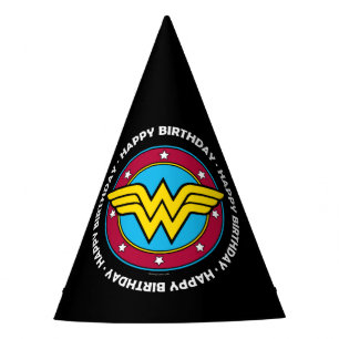DC-strips Wonder Woman Circle & Stars Logo Feesthoedjes