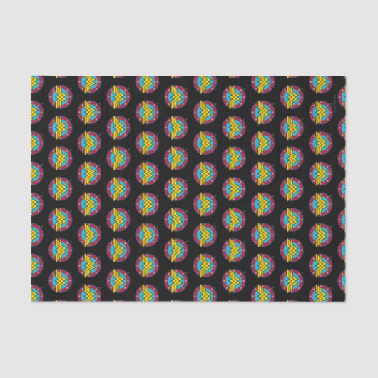 DC-strips | Wonder Woman Circle & Stars Logo Tissuepapier (Voorkant)