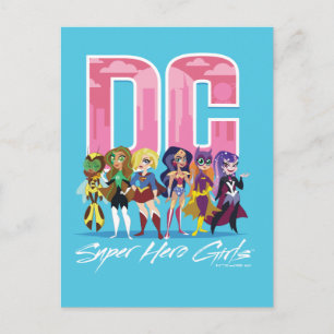 DC Super Hero Girls line-up Briefkaart