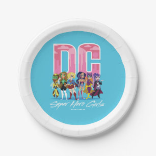 DC Super Hero Girls line-up Papieren Bordje