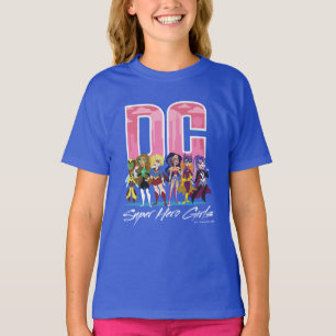 DC Super Hero Girls line-up T-shirt