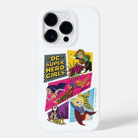 DC Super Hero Meisjes Actie Panelen Case-Mate iPhone Case (Achterkant)