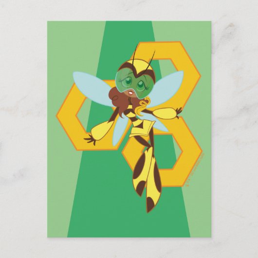 DC Super Hero Meisjes Bumble Bee Briefkaart (Voorkant)