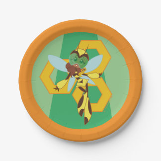 DC Super Hero Meisjes Bumble Bee Papieren Bordje