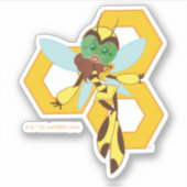 DC Super Hero Meisjes Bumble Bee Sticker (Voorkant)