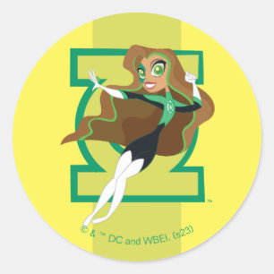 DC Super Hero Meisjes Groene Lantaarn Ronde Sticker