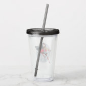 DC Super Hero Meisjes Katana Acryl Drinkbeker (Achterkant)