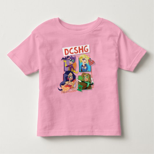 DC Super Hero Meisjes Quartet Kinder Shirts (Voorkant)