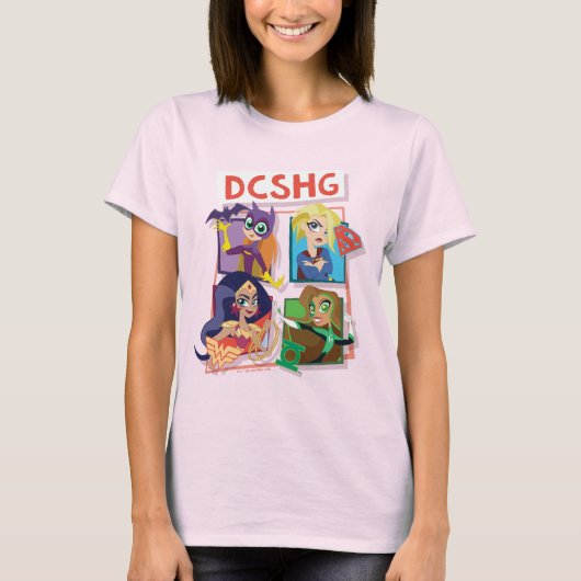 DC Super Hero Meisjes Quartet T-shirt (Voorkant)