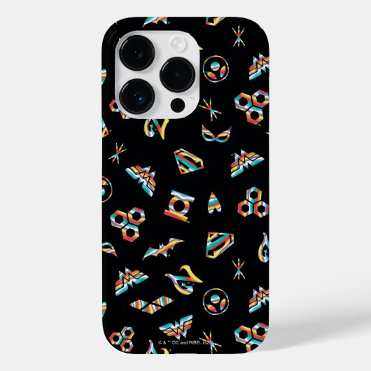 DC Super Hero Meisjes Regenboog Icoon Patroon Case-Mate iPhone Case (Achterkant)