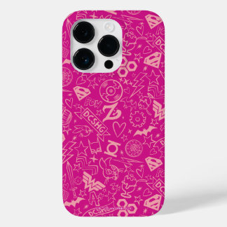 DC Super Hero Meisjes Roze Icoon Patroon Case-Mate iPhone 14 Pro Hoesje