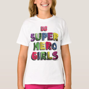 DC Super Hero Meisjes Stad Lettering T-shirt