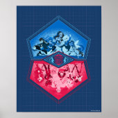 DC Super Hero Meisjes Teamwork Battle Poster (Voorkant)