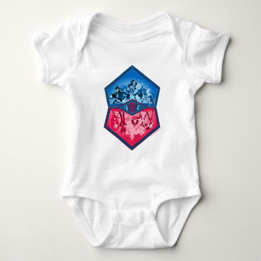 DC Super Hero Meisjes Teamwork Battle Romper (Voorkant)