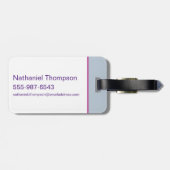 DC Super Hero Meisjes Trio Bagagelabel (Achterkant horizontaal)