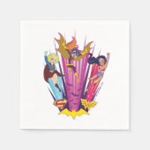 DC Super Hero Meisjes Trio Servet (Voorkant)