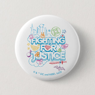 DC Super Hero Meisjes Vechten Voor Gerechtigheid Ronde Button 5,7 Cm