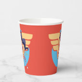 DC Super Hero Meisjes Wonder Vrouw Papieren Bekers (Links)