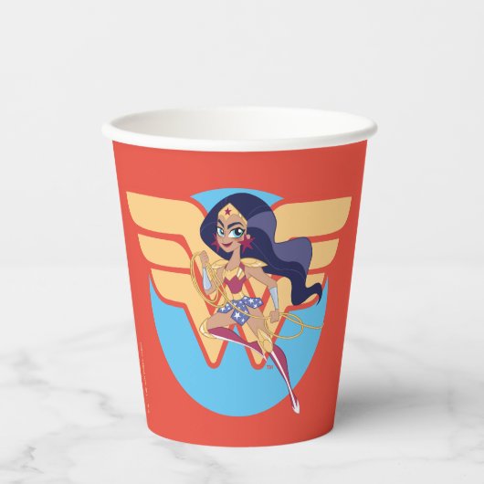 DC Super Hero Meisjes Wonder Vrouw Papieren Bekers (Voorkant)