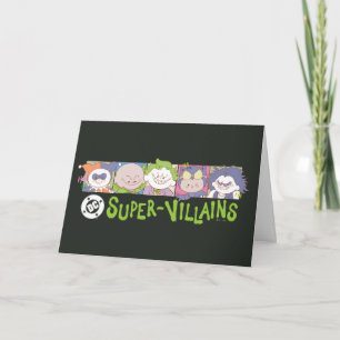 DC Super-Schurken Cartoon Line-Up Kaart