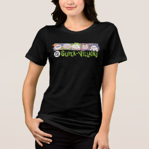 DC Super-Schurken Cartoon Line-Up Tri-Blend Shirt