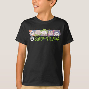 DC Super-Schurken Cartoon Lineup T-shirt