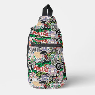 DC Super-Schurken Cartoon Patroon Sling Bag