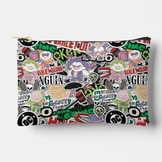 DC Super-Villains Cartoon Pattern Etui (Voorkant)