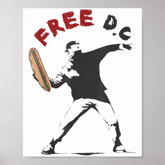 DC The Sandwich Guy Gratis broodje voor DC Washing Poster (Voorkant)