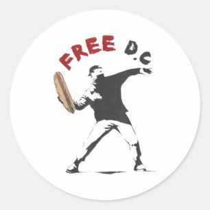 DC The Sandwich Guy Gratis broodje voor DC Washing Ronde Sticker