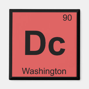 Dc - Tijdelijk tabelsymbool Washington Chemistry Magneet