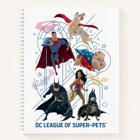 DC Trinity Heroes & Super Pets Notitieboek (Voorkant)