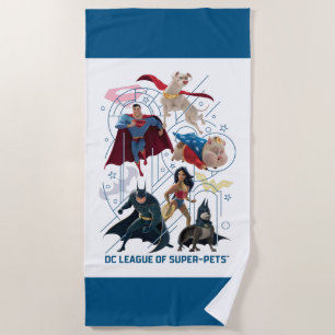 DC Trinity Heroes & Super Pets Strandlaken