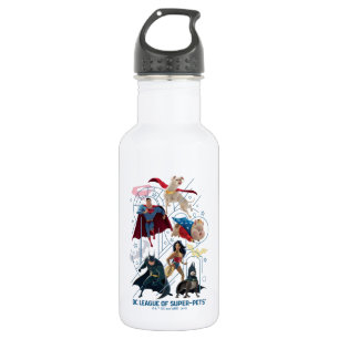 DC Trinity Heroes & Super Pets Waterfles