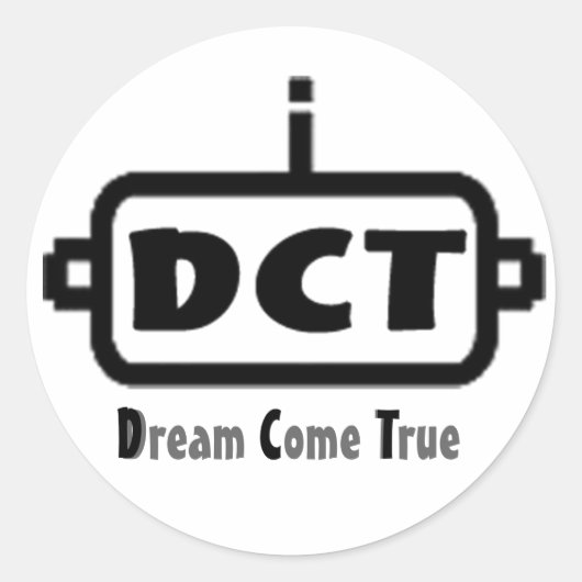 DCT LOGO RONDE STICKER (Voorkant)