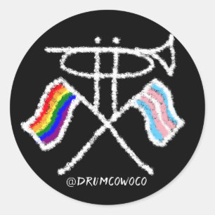 DCWC Pride Stickers - Mars met Pride MAASIN