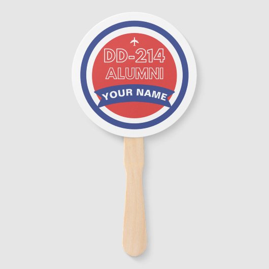 DD-214 Alumni gepersonaliseerde pensionering van d Handwaaier (Voorkant)
