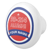 DD-214 Alumni gepersonaliseerde pensionering van d Keramische Knop (Rechts)