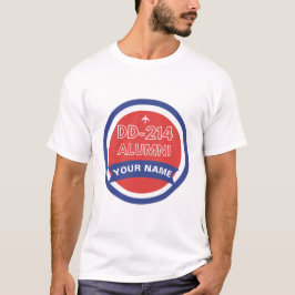 DD-214 Alumni gepersonaliseerde pensionering van d T-shirt