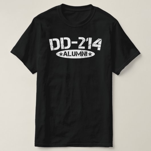 dd-214 alumni t-shirt (Design voorkant)