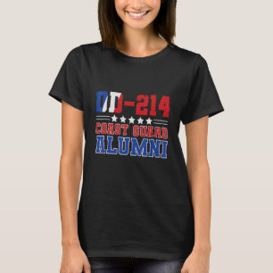 DD 214 Alumni Veteran Coast Guard Patriottisch T-shirt