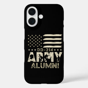 DD-214 Leger Alumni Militair Amerikaanse Vlag Vete iPhone 16 Hoesje
