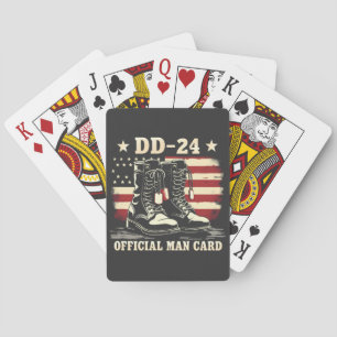 DD 24 Officiële Man Kaart Amerikaanse Veteranen Da