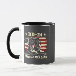 DD 24 Officiële Man-kaart Amerikaanse Veteranen Da Mok