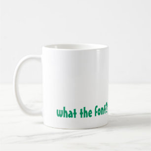 DD Mok, wat het lettertype? Koffiemok