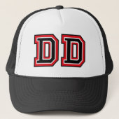 "DD"-monogram Trucker Pet (Voorkant)