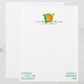 DD-serie Gepersonaliseerd Briefhoofd (Voorkant / Achterkant)