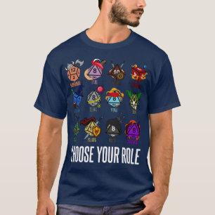 DD-tekenklasse hit dobbelstenen T-shirt